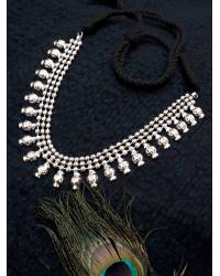 Buy Online Royal Bling Earring Jewelry Crunchy Fashion Dazzling Pearl Gold-Plated  Kundan Meenakari Black Chandbali Earrings RAE1897 Jewellery RAE1897