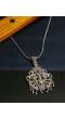 Oxidized German Silver Designer  Pendant Necklace CFN0880