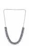 Stylish Oxidised Silver Plated Necklace-  CFN0887