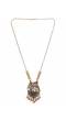 Oxidized Silver Antique Gold Royal elephant Long Necklace 