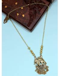 Buy Online Royal Bling Earring Jewelry Kundan Meenakari Jhumki Gold-plated Red Long Jhumka Earrings RAE1329 Jewellery RAE1329