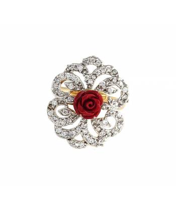 Red Rose AD Stone Ring