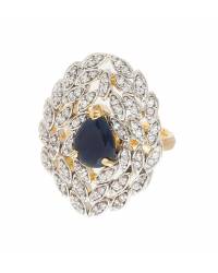 Buy Online  Earring Jewelry Zircon Drops Silver Multi stand Necklace Jewellery CFN0628