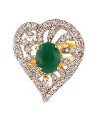 Buy Online Crunchy Fashion Earring Jewelry Valentine Special Pink Heart Pendant Set Jewellery CFS0036