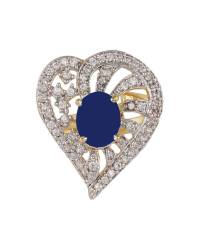Buy Online  Earring Jewelry SwaDev Purple Silver-Tone AD American Diamond Studded Adjustable Finger Ring SDJR0031 Rings SDJR0031