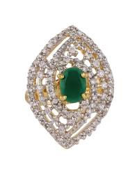 Buy Online Royal Bling Earring Jewelry Victorian Style AD Stone Ring Jewellery CFR0186