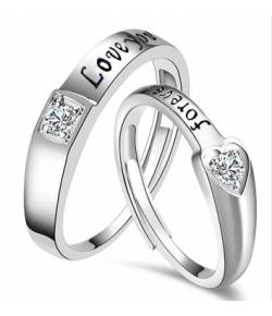 Love You Couple Ring Set