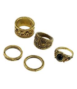 Ancient Punk Midi Ring Set