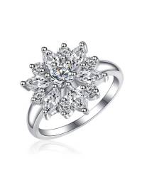 Buy Online Crunchy Fashion Earring Jewelry Blooming AAA Cubic Zircon Ring Jewellery CFR0313