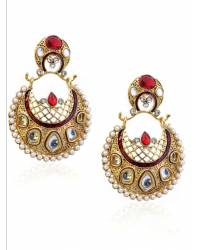 Buy Online Crunchy Fashion Earring Jewelry Twin Heart Aqua Earrings Jewellery CFE0575