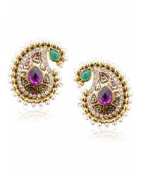 Buy Online Crunchy Fashion Earring Jewelry Yellow-Orange Haldi Set Jewellery CFS0501