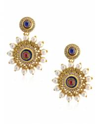 Buy Online Crunchy Fashion Earring Jewelry Red Crystal Beaded Tassel Earrings Drops & Danglers CFE1402