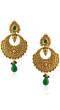 Bottle Green Dainty Drop Earrings