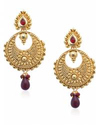 Buy Online Royal Bling Earring Jewelry Wine lush golden earring Jewellery RBE0026