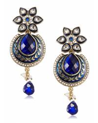 Buy Online Royal Bling Earring Jewelry Regal Ultramarine Enamel Earring   Jewellery RAE0013