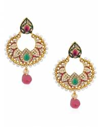Buy Online Crunchy Fashion Earring Jewelry Gold-Plated Western Antique Dangler Earrings CFE0780 Jewellery CFE0780
