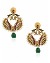 Buy Online Royal Bling Earring Jewelry Lotus Love Maroon Earings Jewellery RAE0136