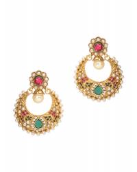Buy Online Royal Bling Earring Jewelry Fanciable Fuscia Green Drop Earrings Jewellery RAE0103