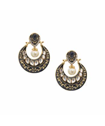 Mughal-e-Azam Black Earrings