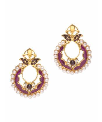 Royal Bling  Lavender Splendid Glorious Earrings for Girls