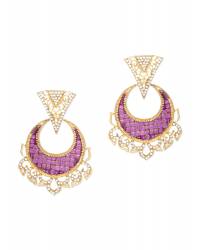 Buy Online Crunchy Fashion Earring Jewelry Sparkling Colors Flowerets Vine Swiss Cubic Zircon Studs Jewellery SEE0009