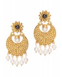 Buy Online Royal Bling Earring Jewelry Royal Bling Ravissant Golden Filigri Pearl Earrings for Girls Jewellery RAE0090