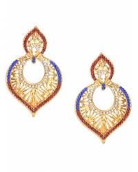 Buy Online Crunchy Fashion Earring Jewelry Bold and Beautiful Silver Leaf Ear Cuff Jewellery CFE0256