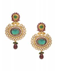 Buy Online Royal Bling Earring Jewelry Glowing Leaflet Embellish dark Earrings Jewellery RAE0099