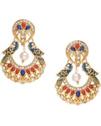 Buy Online Crunchy Fashion Earring Jewelry Squarish Crown Flourishing Earrings   Jewellery CFE0548