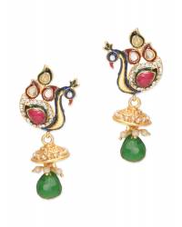 Buy Online Royal Bling Earring Jewelry Rose Quartz Peacock Earrings  Jewellery RAE0054