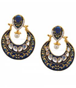 Mughal-e-Azam Royal Blue Earrings