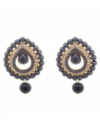 Buy Online Royal Bling Earring Jewelry Royal Bling Green Lotus Affair Earrings for Girls Jewellery RAE0082