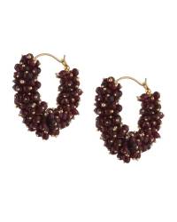 Buy Online Royal Bling Earring Jewelry Aqua Pearl Hoop Earrings Jewellery RAE0169