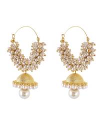 Buy Online Crunchy Fashion Earring Jewelry Dangling Square Golden-White Earrings  Jewellery CFE0800