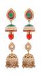 Crunchy Fashion Style DivaTraditional Jhumka Earrings Combo for Girls