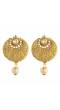 Royal Bling Gold Plated Pearls Drop Earrings