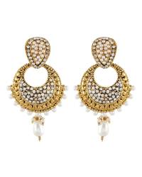 Buy Online Royal Bling Earring Jewelry Royal Bling Green Lotus Affair Earrings for Girls Jewellery RAE0082