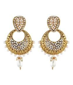 Royal Bling Grooming Pearls Drop Earrings