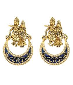 Radha-Krishna Temple Earrings