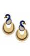 Glamorous Peacock Drop Earrings