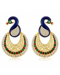 Buy Online Crunchy Fashion Earring Jewelry Traditional Golden Stud Earrings Jewellery RAE0231