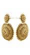Gold-Platec Traditional Round Shape Earrings RAE0239