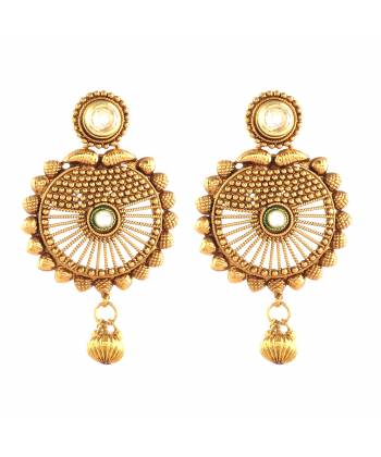 Traditional Gold-Plated Dangler Earring RAE0240