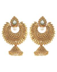Buy Online Crunchy Fashion Earring Jewelry Juda Jal Crystal pearl pins Jewellery CFH0098