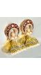 Red Meenakari Jhumka Earrings