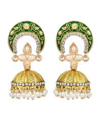 Buy Online Crunchy Fashion Earring Jewelry Embedded Black Crystal Drop Earrings Jewellery CFE0884