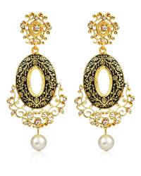 Buy Online Crunchy Fashion Earring Jewelry Silver Alloy Pearl Brass Earring  Jewellery CFE0912