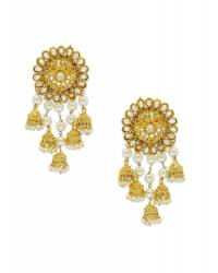 Buy Online Crunchy Fashion Earring Jewelry Oxidised Silver Jhumki Drop Earrings for Women Jewellery CFE1429