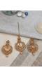 Gold Plated Earrings & Maangtika Set