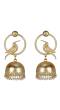 Gold plated Bird Jhumka Earrings